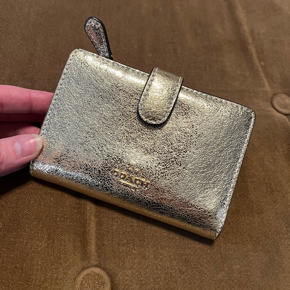 Coach Metallic Gold Women's Wallet